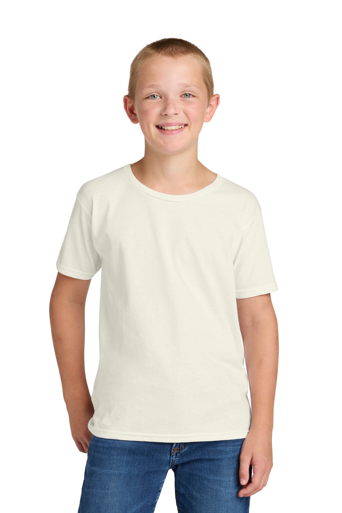 Jerzees Classics Youth Cotton T-Shirt - Sweet Cream Heather