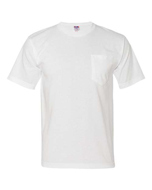 Unisex USA-Made Midweight Pocket T-Shirt - White