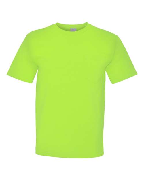 Unisex USA-Made Midweight Pocket T-Shirt - Lime Green