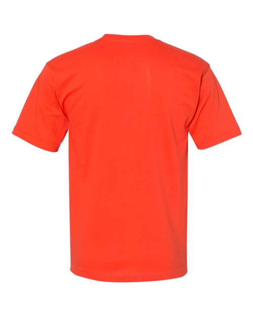 Unisex USA-Made Midweight Pocket T-Shirt - Bright Orange