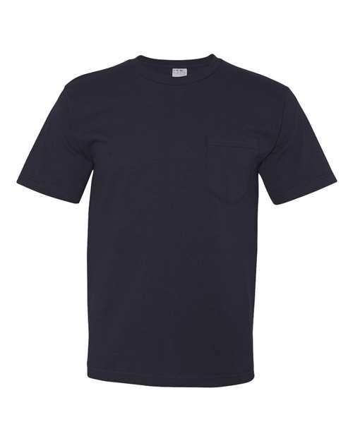 Unisex USA-Made Midweight Pocket T-Shirt - Navy