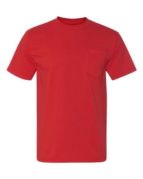 Unisex Union-Made Pocket T-Shirt - Red