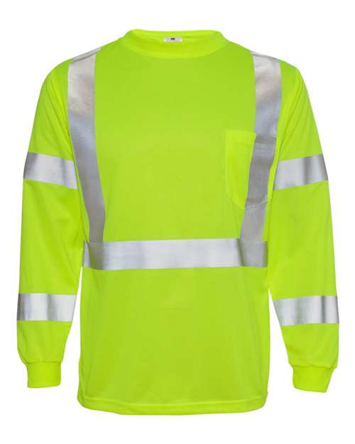Unisex Long Sleeve Class 3 T-Shirt - Lime