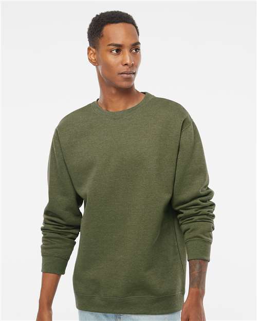 Unisex Midweight Crewneck Sweatshirt - Army Heather