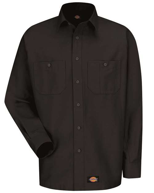 Men's Long Sleeve Work Shirt - Black