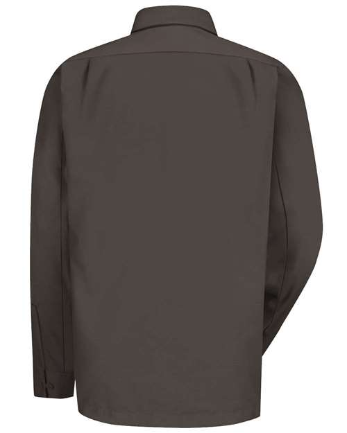 Men's Long Sleeve Work Shirt - Charcoal