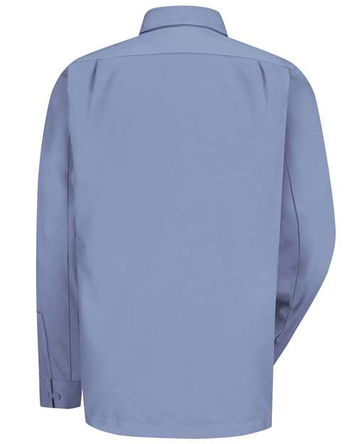 Men's Long Sleeve Work Shirt - Light Blue