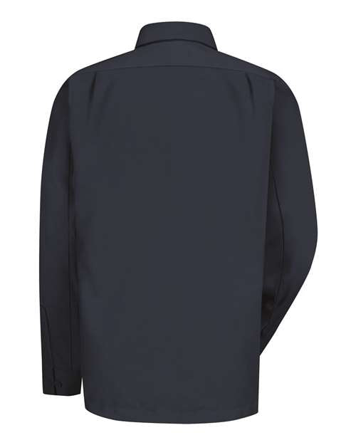 Men's Tall Long Sleeve Work Shirt - Navy