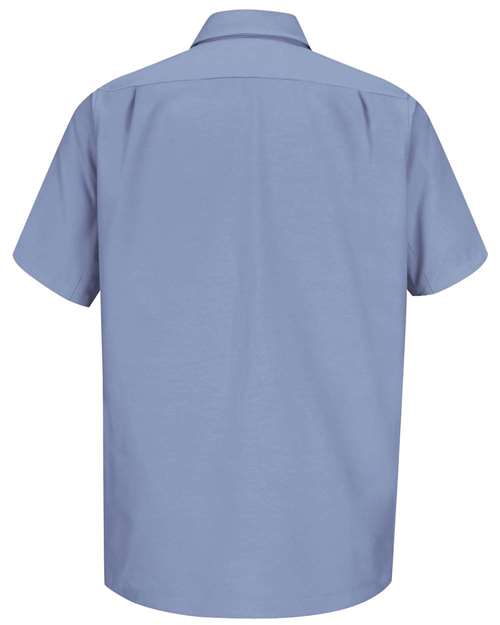 Men's Short Sleeve Work Shirt - Light Blue