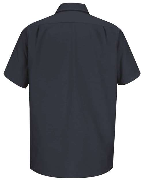Men's Short Sleeve Work Shirt - Navy