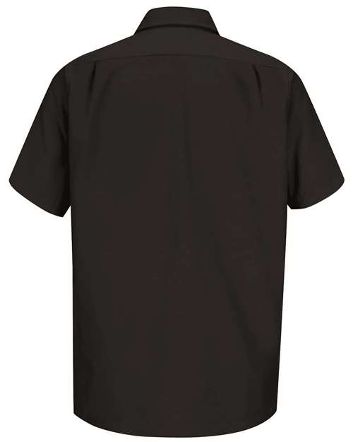 Men's Tall Short Sleeve Work Shirt - Black