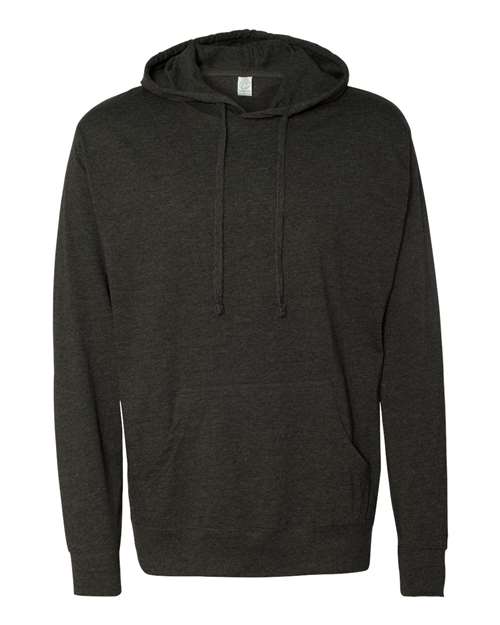Unisex Lightweight Hooded Pullover T-Shirt - Charcoal Heather