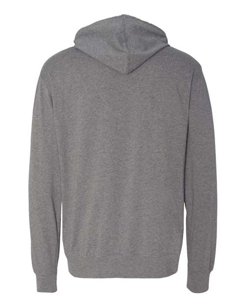 Unisex Lightweight Hooded Pullover T-Shirt - Gunmetal Heather