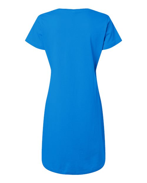 Women's Fine Jersey V-Neck Coverup - Cobalt