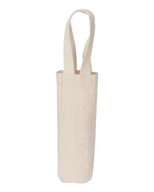 Single Bottle Wine Tote - Natural