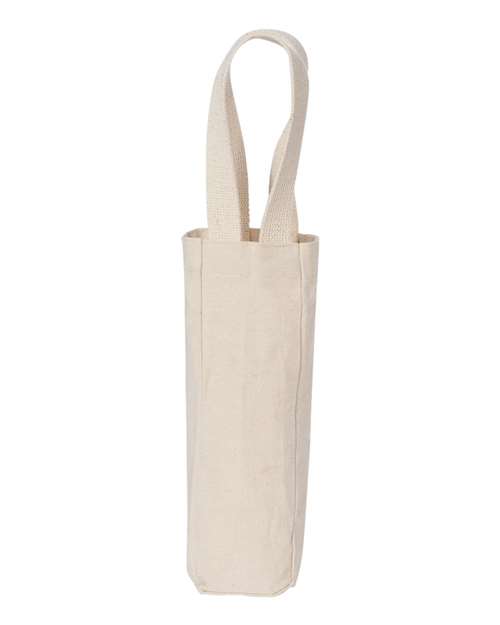 Single Bottle Wine Tote - Natural