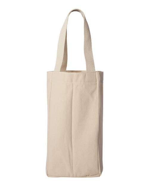 Double Bottle Wine Tote - Natural