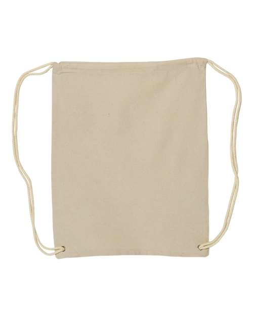 Canvas Drawstring Backpack - Natural