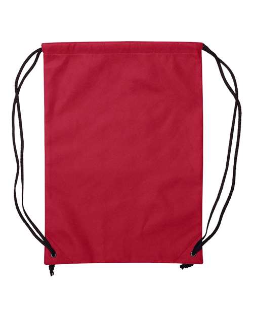 Non-Woven Drawstring Backpack - Red