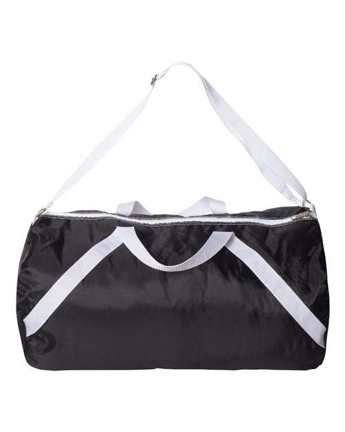 18" Nylon Roll Duffel Bag - Black