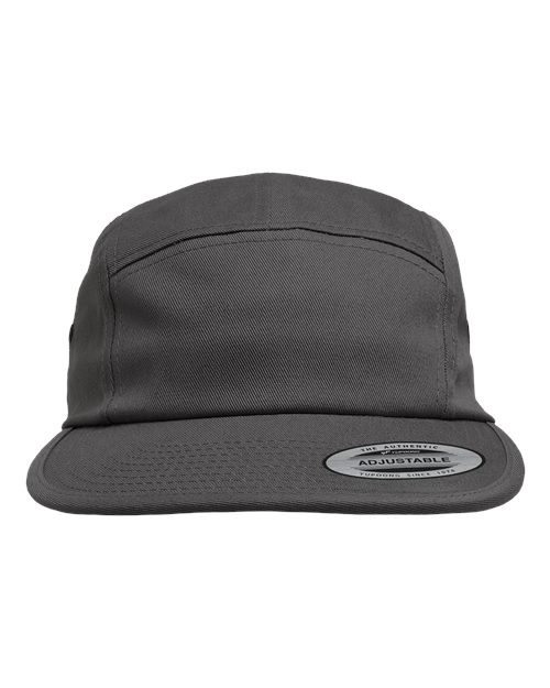 Classic Jockey Flat Bill Cap - Dark Grey