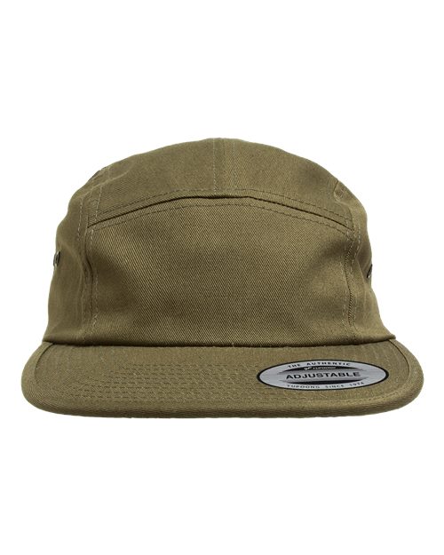 Classic Jockey Flat Bill Cap - Olive