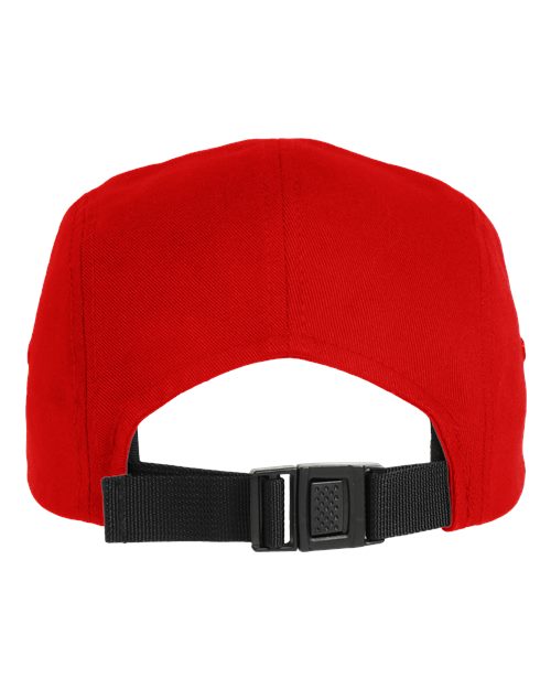 Classic Jockey Flat Bill Cap - Red