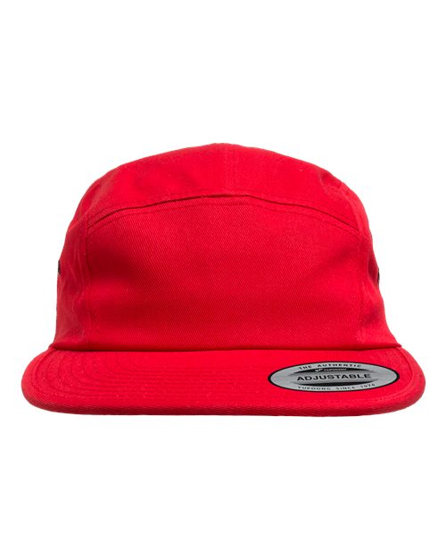 Classic Jockey Flat Bill Cap - Red