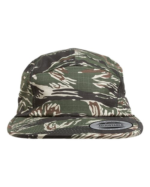Classic Jockey Flat Bill Cap - Tiger Camo