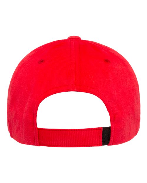 Structured Brushed Twill Cap - Red