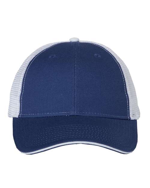 Sandwich Trucker Cap - Royal/ White