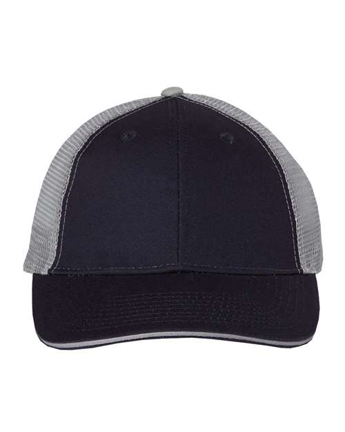 Sandwich Trucker Cap - Navy/ Grey