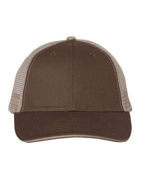Sandwich Trucker Cap - Brown/ Khaki