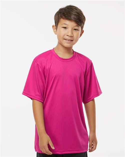 Youth Performance T-Shirt - Hot Pink
