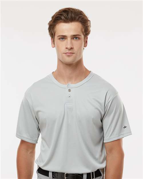 Men's B-Core Placket Jersey - Silver