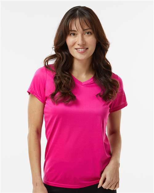 Women's Nexgen Performance V-Neck T-Shirt - Power Pink