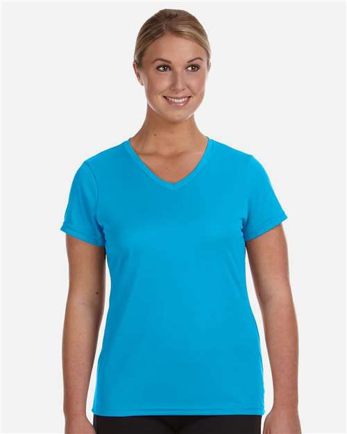 Women's Nexgen Performance V-Neck T-Shirt - Power Blue