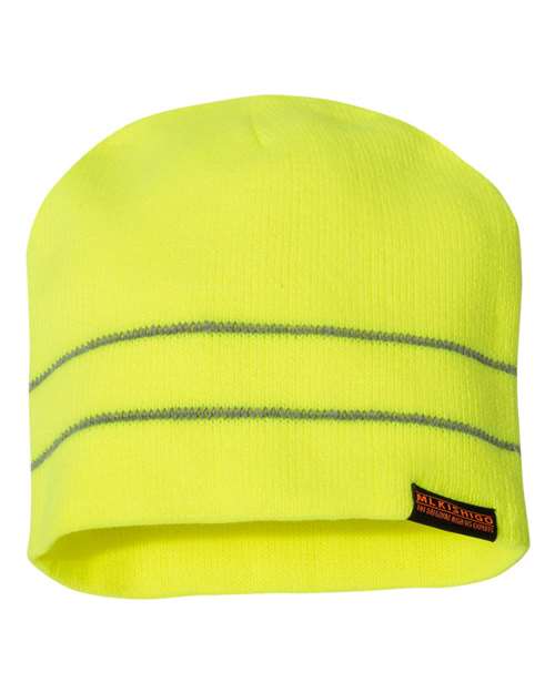 High Viz Reflective Beanie - Lime
