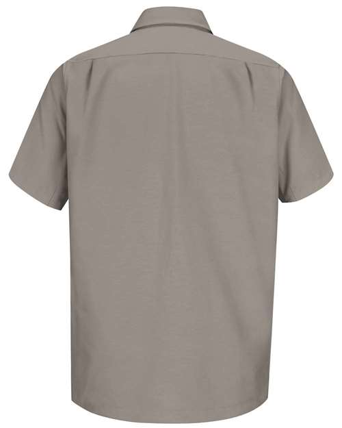 Men's Short Sleeve Work Shirt - Silver
