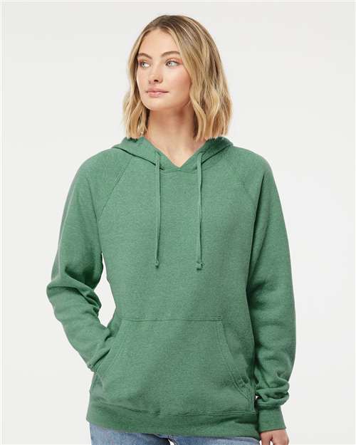 Unisex Special Blend Raglan Hooded Sweatshirt - Sea Green