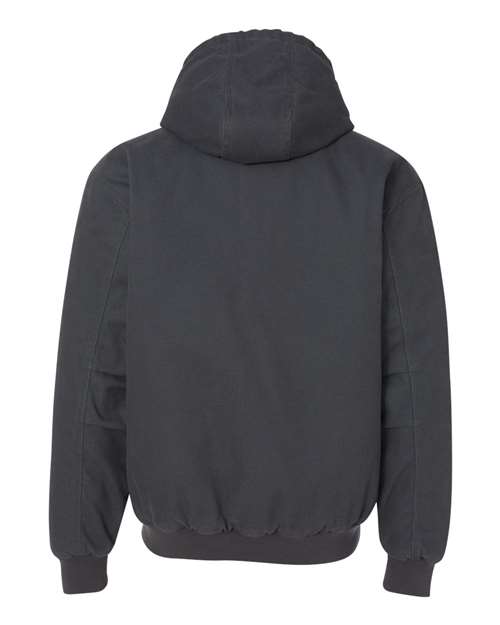 Men's Cheyenne Boulder Cloth™ Hooded Jacket with Tricot Quilt Lining - Charcoal
