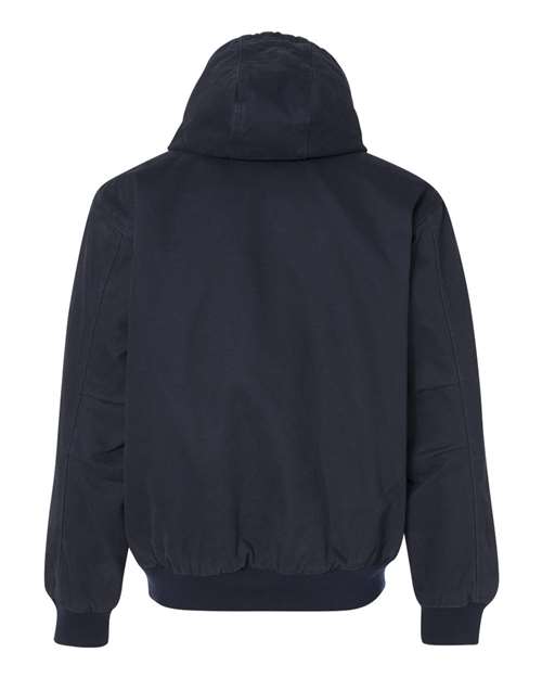 Men's Cheyenne Boulder Cloth™ Hooded Jacket with Tricot Quilt Lining - Navy