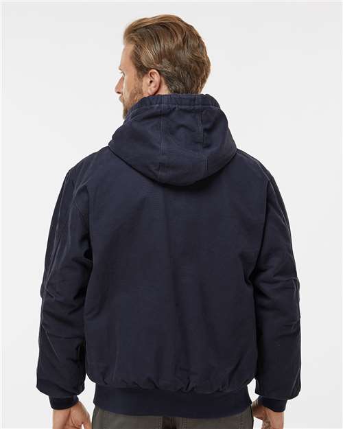 Men's Cheyenne Boulder Cloth™ Hooded Jacket with Tricot Quilt Lining - Navy