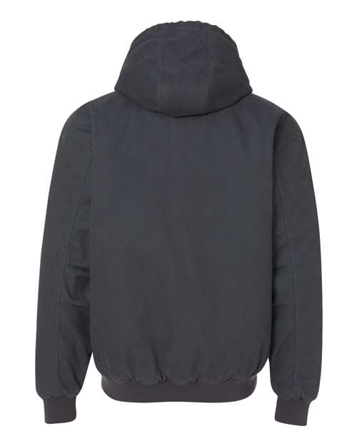 Men's Tall Cheyenne Boulder Cloth™ Hooded Jacket with Tricot Quilt Lining - Charcoal