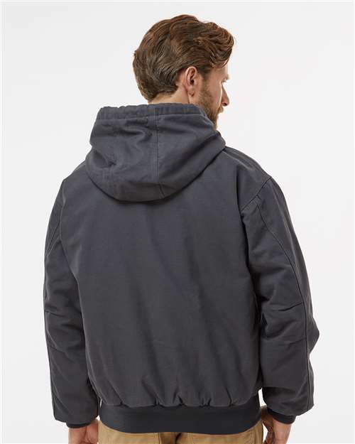 Men's Tall Cheyenne Boulder Cloth™ Hooded Jacket with Tricot Quilt Lining - Charcoal