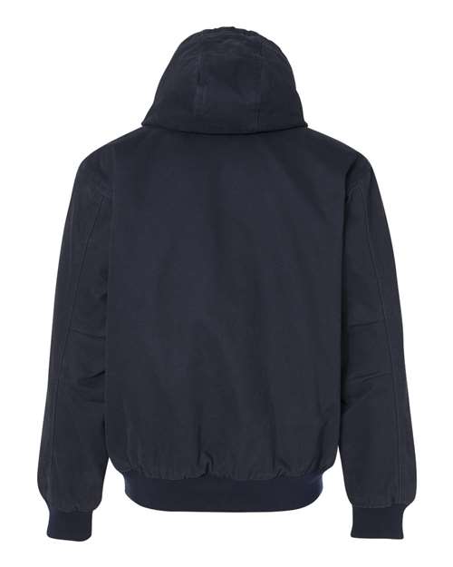 Men's Tall Cheyenne Boulder Cloth™ Hooded Jacket with Tricot Quilt Lining - Navy