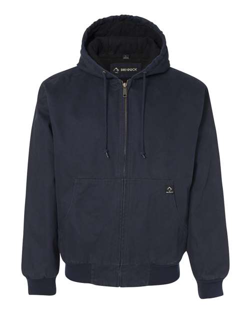 Men's Tall Cheyenne Boulder Cloth™ Hooded Jacket with Tricot Quilt Lining - Navy