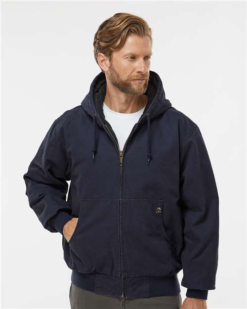 Men's Tall Cheyenne Boulder Cloth™ Hooded Jacket with Tricot Quilt Lining - Navy