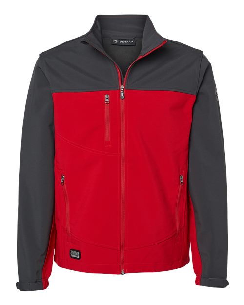 Men's Motion Soft Shell Jacket - Red/ Charcoal