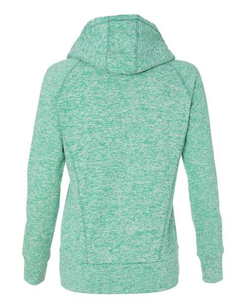 Women’s Cosmic Fleece Hooded Sweatshirt - Emerald/ Neon Yellow